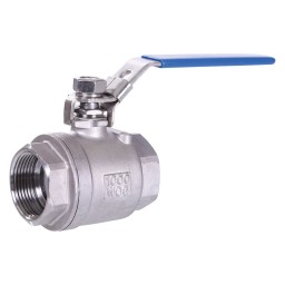 BALL VALVE FEMALE THREADED 2 PIECE STAINLESS STEEL - 1/2" (FNPT X FNPT)