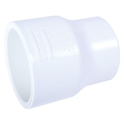 COUPLING REDUCER SOC WHITE PVC - 2" X 1 1/2" (SOC X SOC)