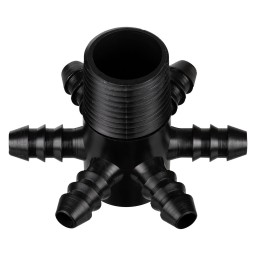 STAR - 6 BRANCHES 5/16" - BLACK
