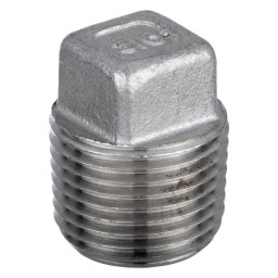 PLUG HEXAGONAL HEAD MALE THREADED SS 316 - 1/8" (MNPT)