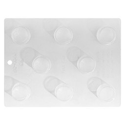 CHOCOLATE MOLD - ROUND - 8 CAVITIES