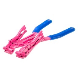 MINI TUBING INSTALLATION PLIER 3/16" TUBE W/ ADJUSTMENT SCREW - NO CUTTER OR FLARING DEVICE - PINK