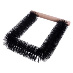 FLUE PAN "U" BRUSH BLACK NYLON - 2" X 7"