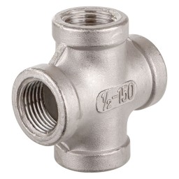 CROSS FEMALE THREADED SS 316 - 3/8" (FNPT)