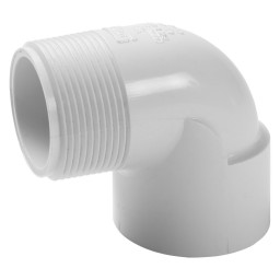 ELBOW 90° THREADED MALE/FEMALE WHITE PVC - 2" (MNPT X FNPT)