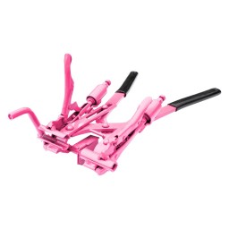 DELUXE TUBING INSTALLATION PLIER 5/16" TUBE W/ AUTO TENSION ADJUST W/ CUTTER - PINK