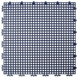 RIBBED 0.003" GRID TILE - 12" X 12" - NAVY BLUE