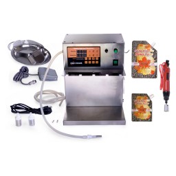 AUTO.FILLING MACH+ELEC CAP SCREW+1K X 250ML BAGS+1K X 500ML BAGS+200 BOXES-ENGLISH DISP+BILING BAGS