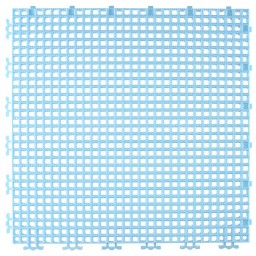 RIBBED 0.008" GRID TILE - 12" X 12" - SKY BLUE