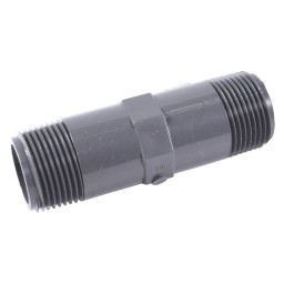 PIPE NIPPLE MALE THREADED PVC - 1" X 2" (MNPT X MNPT)