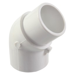 ELBOW 45° STREET SOC WHITE PVC - 2" (SPIG X SOC)