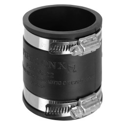RUBBER COUPLING WITH COLLARS - 3"