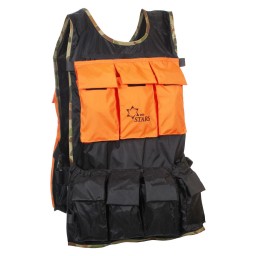 SUGAR SHACK APRON - BLACK-ORANGE-CAMOUFLAGE - SIZE L