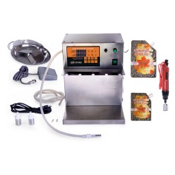 AUTO.FILLING MACH+ELEC CAP SCREW+1K X 250ML BAGS+1K X 500ML BAGS+200 BOXES-FRENCH DISP+BILING BAGS