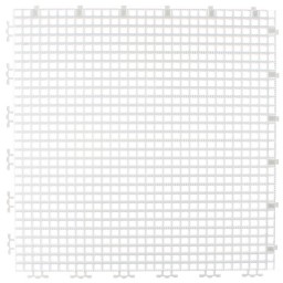 RIBBED 0.003" GRID TILE - 12" X 12" - WHITE