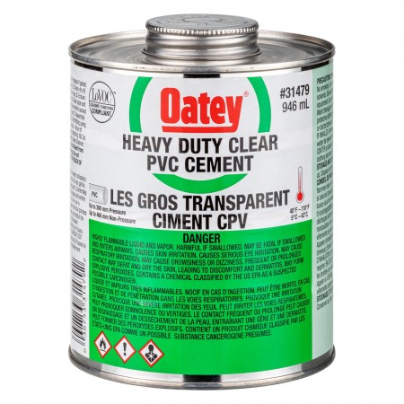 HEAVY DUTY CLEAR PVC GLUE - 946 ML