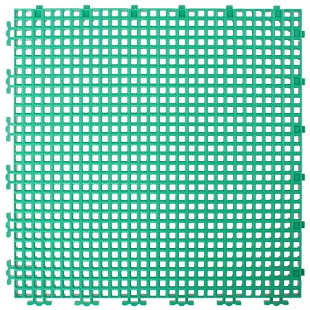 RIBBED 0.003" GRID TILE - 12" X 12" - GREEN