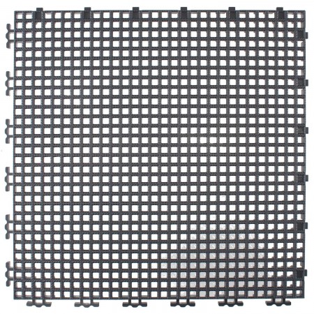 RIBBED 0.008" GRID TILE - 12" X 12" - CHARCOAL