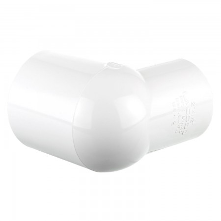 ELBOW 90° REDUCER SOC FEMALE THREADED WHITE PVC - 1 1/2" X 1" (SOC X FNPT)