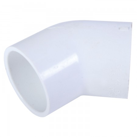 ELBOW 45° SOC WHITE PVC - 3" (SOC X SOC)