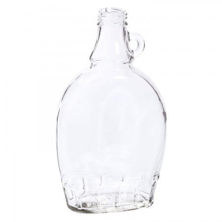 GLASS BOTTLE - FLAT MODEL - 250ML (12/PKG)