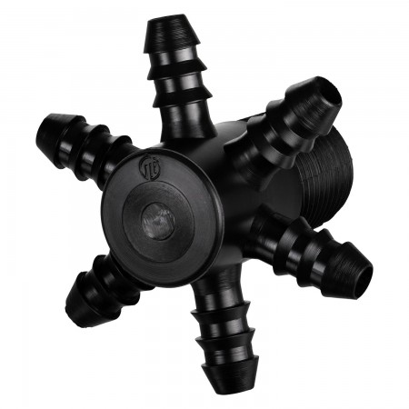 STAR - 6 BRANCHES 5/16" - BLACK
