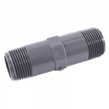PIPE NIPPLE MALE THREADED PVC - 1 1/2" X 2" (MNPT X MNPT)