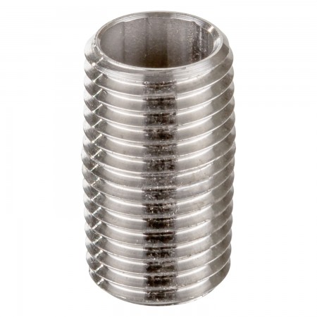 NIPPLE SCHEDULE 40 MALE THREADED SS 316 - 3/8" X CLOSE (MNPT X MNPT)