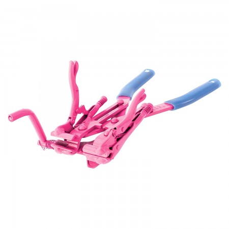 MINI TUBING INSTALLATION PLIER 3/16" TUBE W/ ADJUSTMENT SCREW AND CUTTER - PINK