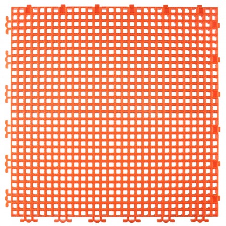 RIBBED 0.008" GRID TILE - 12" X 12" - ORANGE