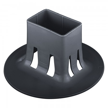 STAKE BASE WITH 1 1/2" X 2 1/2" INSERT FOR 2" X 3" WOOD BEAM