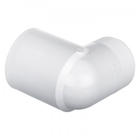 ELBOW 90° STREET SOC WHITE PVC - 1 1/2" (SPIG X SOC)