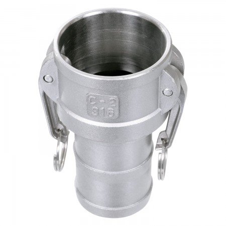 CAMLOCK ADAPTER STAINLESS STEEL - PART C - 2"
