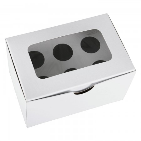 CONE BOX NO DESIGN - 6 CONES (25/PKG)