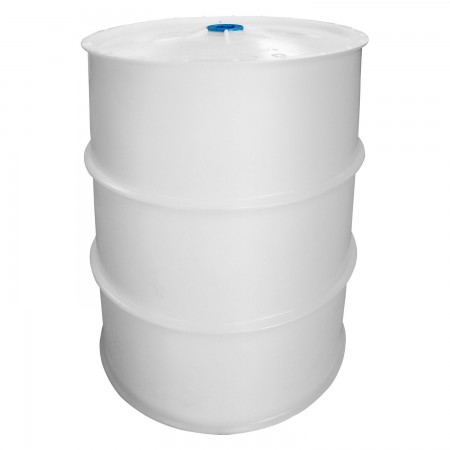 DRUM WHITE FOOD GRADE POLYETHYLENE - 35 GAL (42 GAL.US) - 1 PLUG 2" TOP