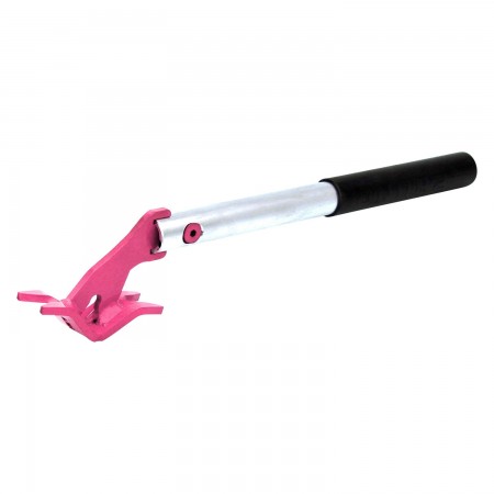 HYBRID SPOUT REMOVER WITH ALUMINUM HANDLE AND STEEL HEAD - 15" - PINK