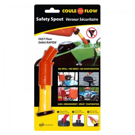 SAFETY STOP-FLOW SPOUT GAS