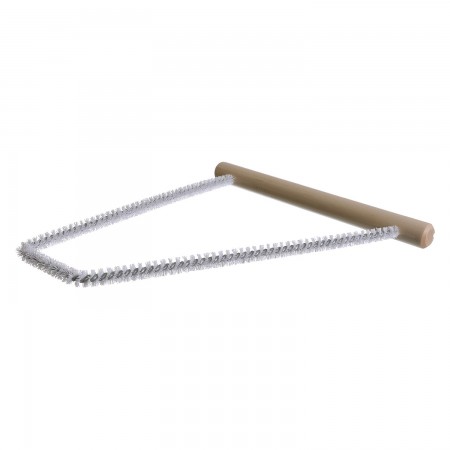 FLUE PAN "U" BRUSH WHITE NYLON - 1/2" X 7"