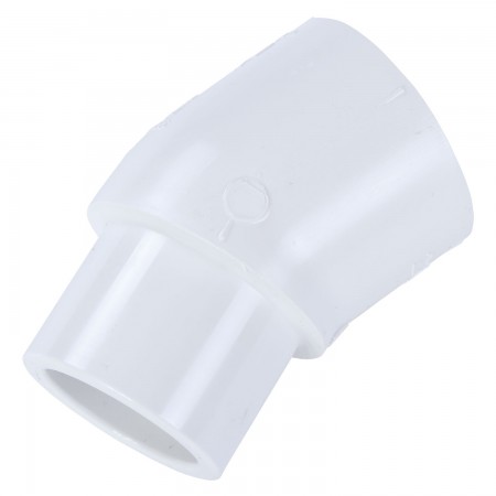 ELBOW 22 1/2° STREET SOC WHITE PVC - 1 1/2" (SPIG X SOC)