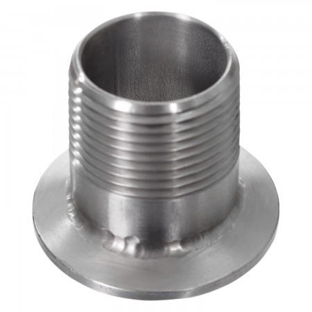 MALE THREADED FITTING 3/4" FOR 1 1/2" CLAMP - SS