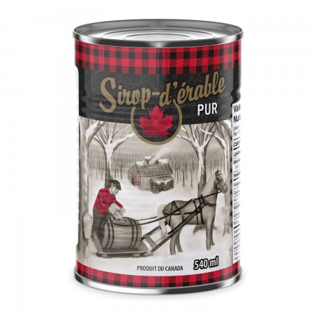 CANNE POUR SIROP D'ÉRABLE MODÈLE DSD - PRODUIT DU CANADA - BILINGUE - 540 ML (200/BTE)