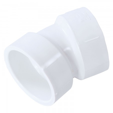 ELBOW 22 1/2° SOC WHITE PVC - 2" (SOC X SOC)