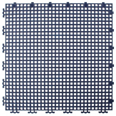 RIBBED 0.003" GRID TILE - 12" X 12" - NAVY BLUE