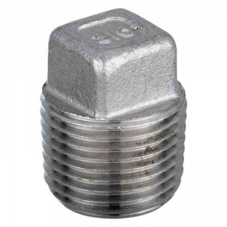 PLUG HEXAGONAL HEAD MALE THREADED SS 316 - 3/8" (MNPT)
