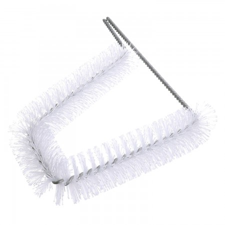 FLUE PAN "U" BRUSH WHITE NYLON - 2" X 7"