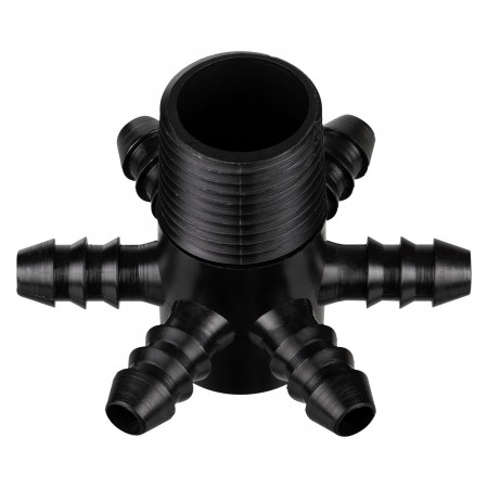 STAR - 6 BRANCHES 5/16" - BLACK
