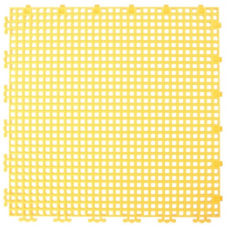 RIBBED 0.003" GRID TILE - 12" X 12" - YELLOW